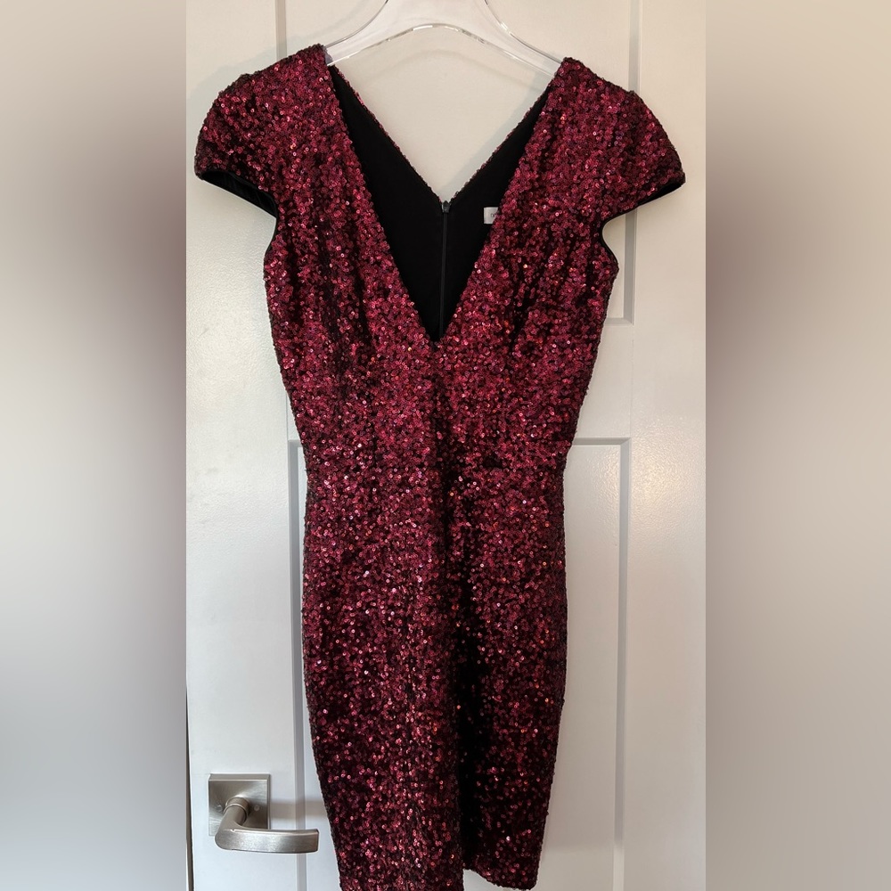 Dress the Population Red Sequin Cocktail Dress - Picture 6 of 14